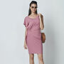 Bea Bamboo Jersey Dress Dusky Pink, thumbnail 1 of 4