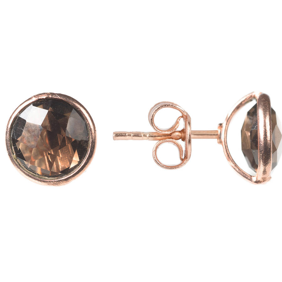 Rose Gold Plated Sterling Silver Earrings By Latelita London Rose Gold Plated Sterling Silver Earrings