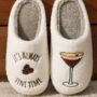 Espresso Martini Embroidered Slippers, thumbnail 3 of 7