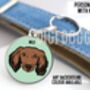 Long Haired Dachshund ID Tag, thumbnail 3 of 5