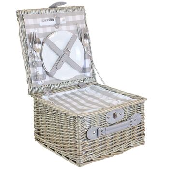 Personalised Traditional Wicker Picnic Basket, 2 of 9