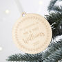 First Married Christmas Bauble Keepsake, thumbnail 2 of 3