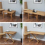 Handmade Oak Conver Table Coffee Table To Dining Table, thumbnail 3 of 12