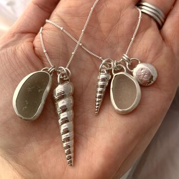Sterling Silver Beach Finds Necklace, 6 of 6