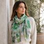 Peony Print Scarf, thumbnail 2 of 5