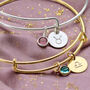 Zodiac Birthstone Bangle, thumbnail 1 of 11