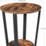Round Side Table Industrial Coffee Table, thumbnail 2 of 6