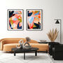 Large Abstract Flower Art Print, thumbnail 4 of 10