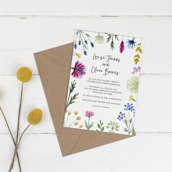 Wildflower Wedding Invitations And Stationery, 4 of 9