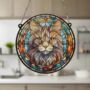 Cat Maine Coon Stained Glass Effect Suncatcher, thumbnail 4 of 6