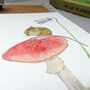 Mouse And Toadstool Greetings Card, thumbnail 3 of 8
