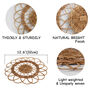 Set Four Round Rattan Placemat Dining Table Mats, thumbnail 7 of 7