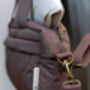 Quilted Changing Stroller Bag Brown/Pears, thumbnail 4 of 12