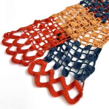 Pure Cashmere Crochet Neck Scarf, 4 of 8