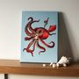 Squid Glow In The Dark Canvas, thumbnail 1 of 6