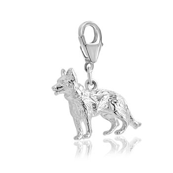 Alsatian Charm Sterling Silver, 6 of 12