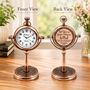 Personalised 7th Anniversary Gift Copper Desk Clock, thumbnail 11 of 12