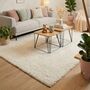 The Rugs Plain White Shaggy Rug, thumbnail 1 of 8