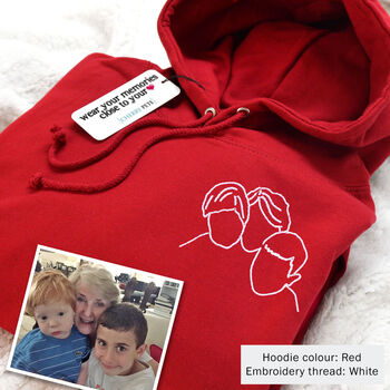Personalised Embroidered Photo Hoodie, 9 of 12
