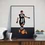 Hatem Ben Arfa Newcastle Football Poster, thumbnail 1 of 3
