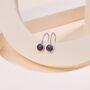 Sterling Silver Purple Opal Drop Earrings, thumbnail 6 of 12
