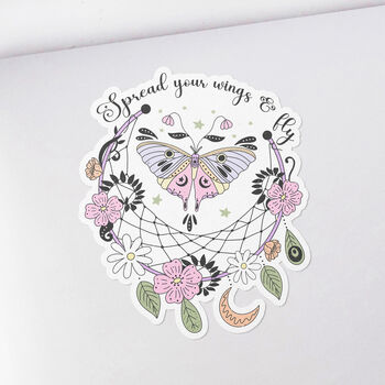 Magical Crystal And Dragonfly Vinyl Sticker Set, 4 of 5