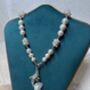 Celestial Blossom Pearl Necklace, thumbnail 4 of 6