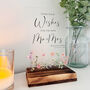Floral Personalised Guest Book Sign Clear A5 With Custom Names And Date, thumbnail 1 of 6