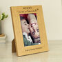 Personalised You Are So Loved 6x4 Oak Finish Photo Frame, thumbnail 1 of 4