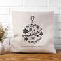 Personalised Bauble Cushion Cover, thumbnail 4 of 5