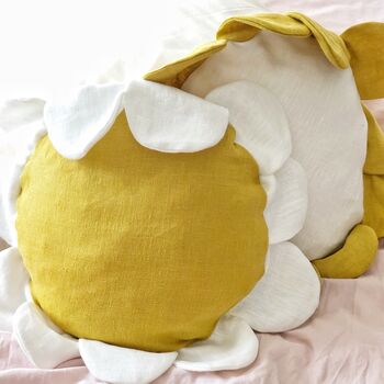 Linen Flower Cushion Home Decor Pillows, 7 of 12