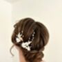 Snowdrop Bridal Hairpins, thumbnail 4 of 5