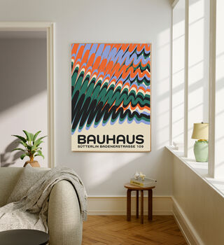 Bauhaus Mid Century Vintage Art Print, 3 of 4