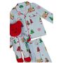 Gingerhouse Unisex Festive Christmas Pyjama Set With Teddy Bear, thumbnail 3 of 3
