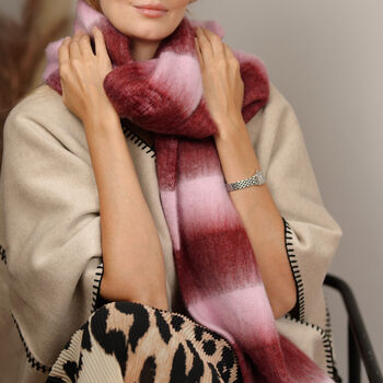 100% Recycled Cosy Striped Winter Scarf, 6 of 10