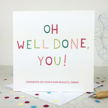 Congrats 'Oh Well Done, You!' Congratulations Card, 2 of 4
