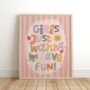 Girls Just Wanna Have Fun Print, thumbnail 1 of 2