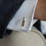 Personalised Cricket Bat And Ball Two Tone Cufflinks, thumbnail 1 of 5