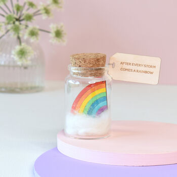 Rainbow Message Bottle Keepsake Birthday Gift, 3 of 6
