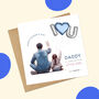 Daddy's Little Girl Pink Heart Balloon Father's Day Card, thumbnail 5 of 5