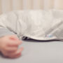 Merino Baby Sleep Bag In 'Silver Linings' Print, thumbnail 4 of 6