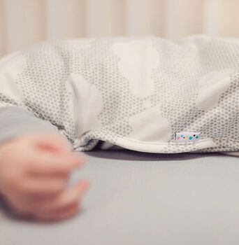 Merino Baby Sleep Bag In 'Silver Linings' Print, 4 of 6