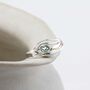 Flowing Teardrop Blue Topaz Ring, thumbnail 3 of 8