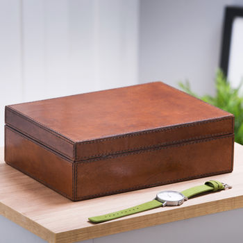 Personalised Leather Watch Box Large, 6 of 11