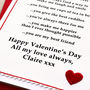 'Reasons I Love You' Personalised Valentines Card, thumbnail 4 of 4