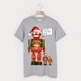 Activate Christmas Mode Men's Christmas Robot T Shirt, thumbnail 2 of 2