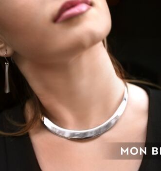 Sterling Silver Choker Necklace With Open Back, 4 of 11