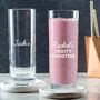 Personalised Engraved Long Glass, Custom Cocktail Glass Gift For Friends, thumbnail 2 of 11