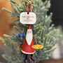 Personalised Artist Santa Bauble, thumbnail 1 of 3