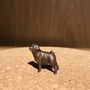 Miniature Bronze Pug Sculpture 8th Anniversary Gift, thumbnail 4 of 11